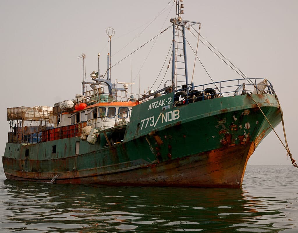 Trålare, Industriellt fiske, Afrika, Västafrika, Mauretanien, Fiskemetod, Fiske, Fiskare, Hav, Vatten