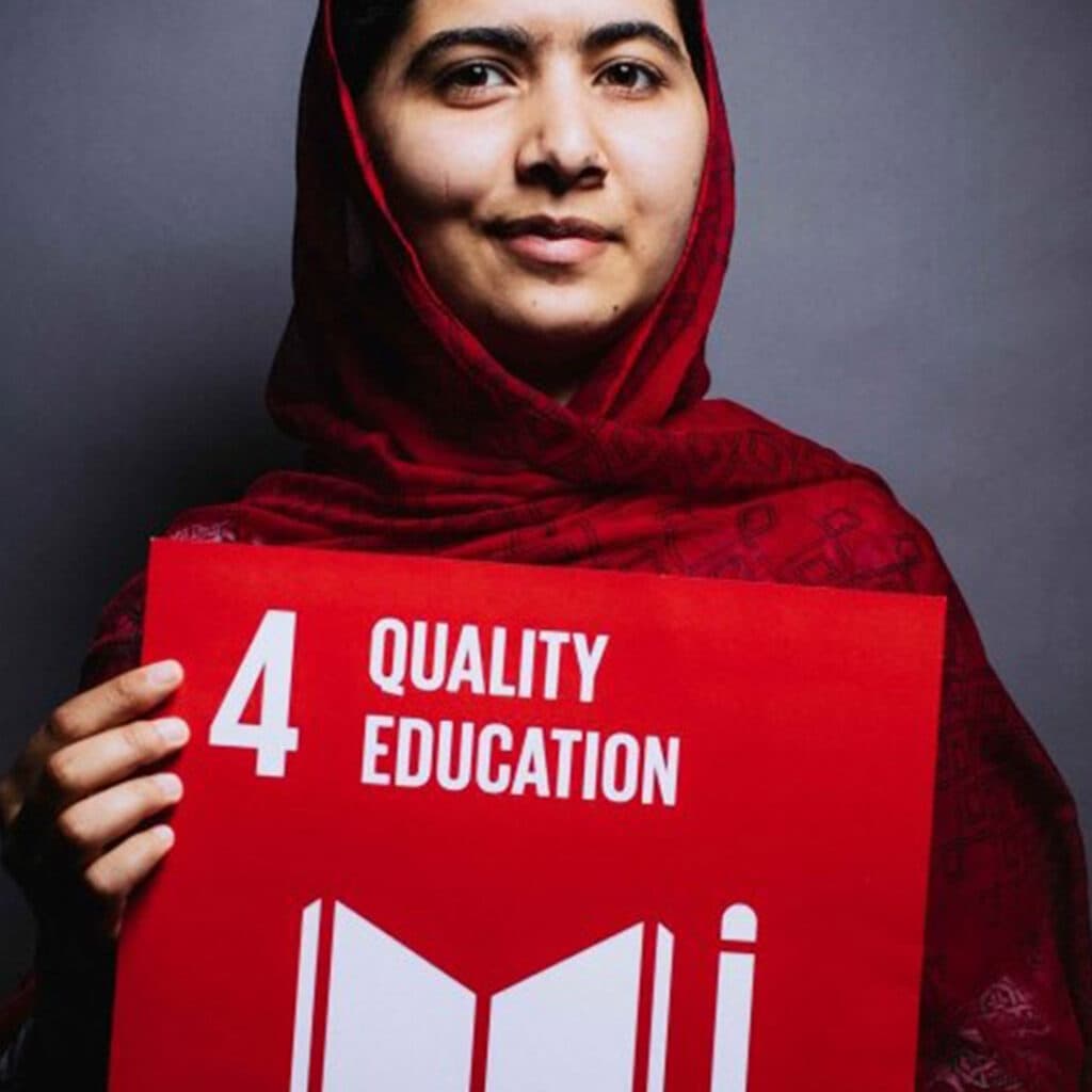 sdg, 4, globala, målen, malala, utbildning