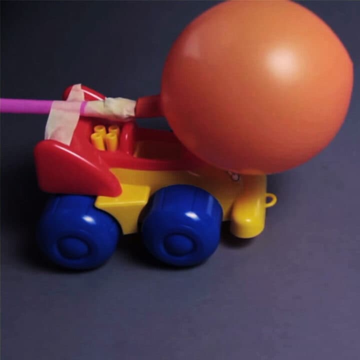 ballongbilen, experiment