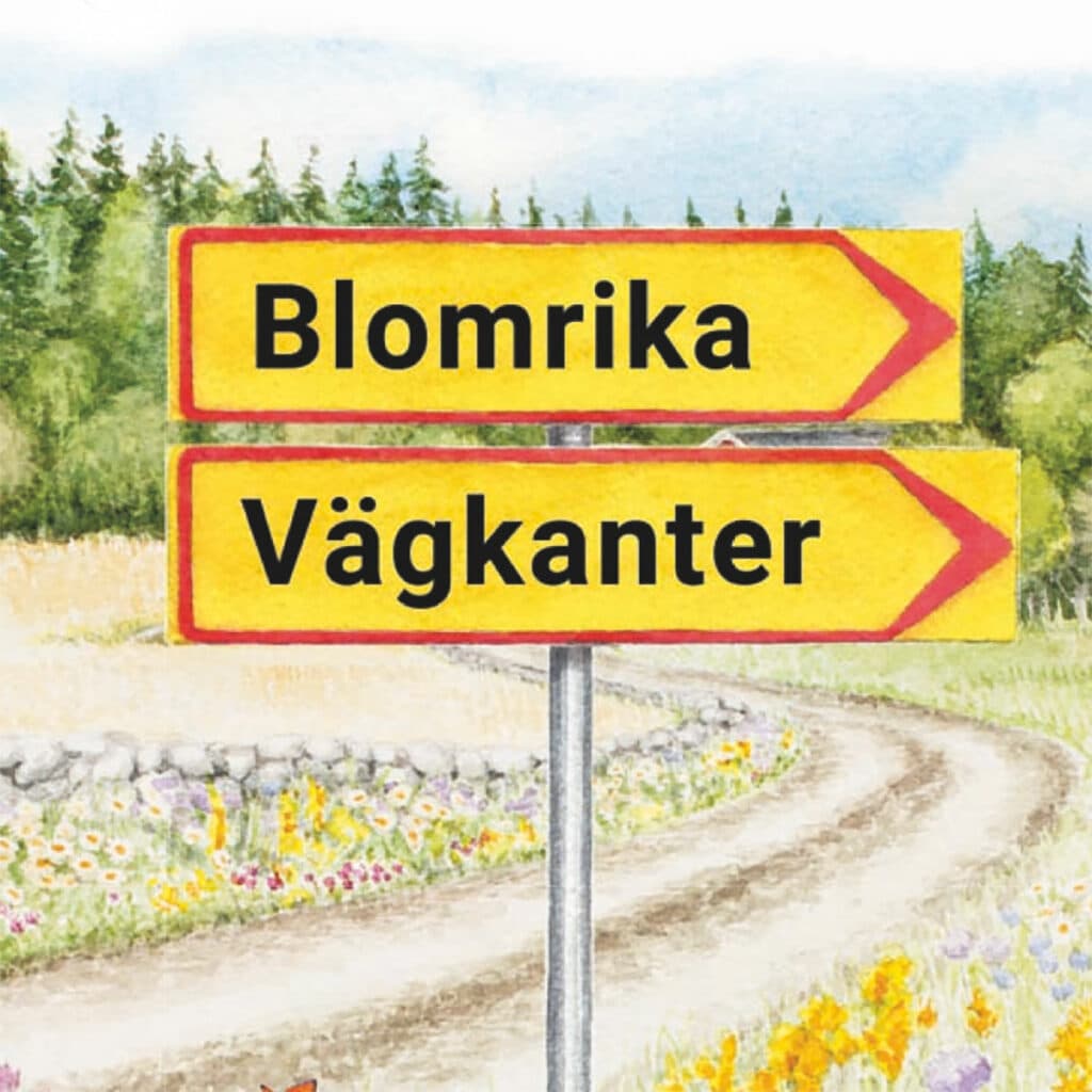 biologisk mångfald, blommande vägkanter, vägkant, trafikskylt, pollinatörer, skapa äng, blomrika ...