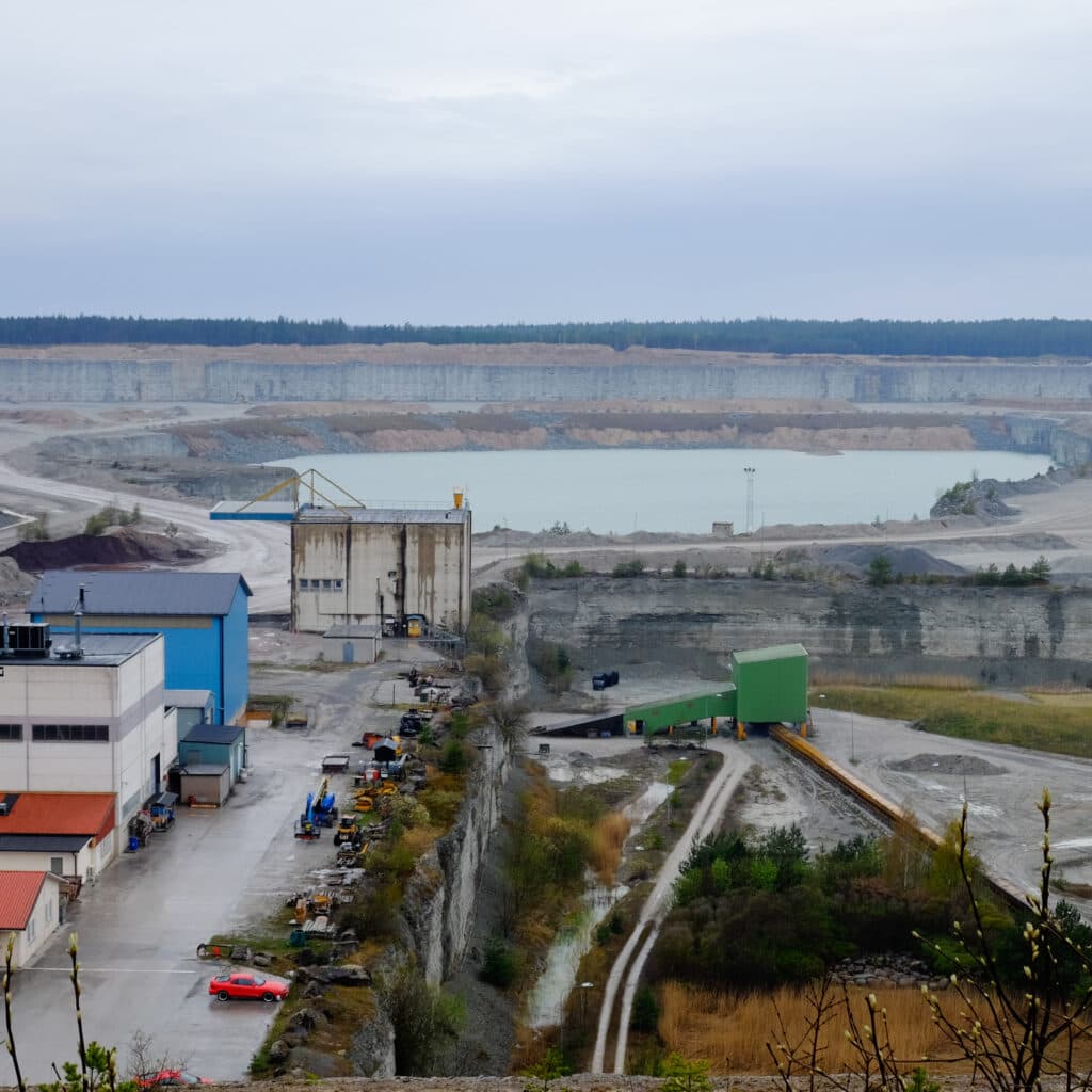 Cementas kalktäkt på norra Gotland