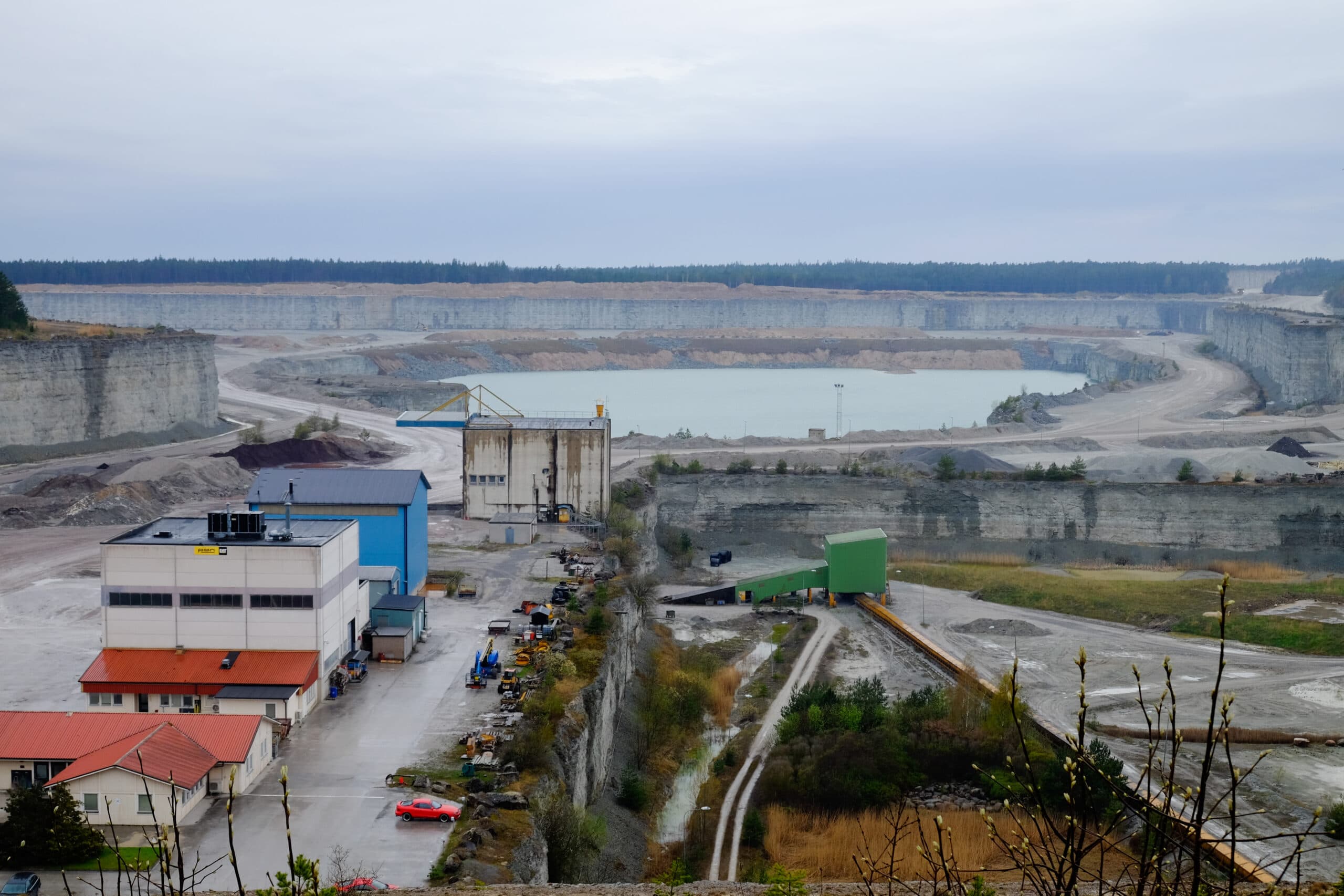 Cementas kalktäkt på norra Gotland