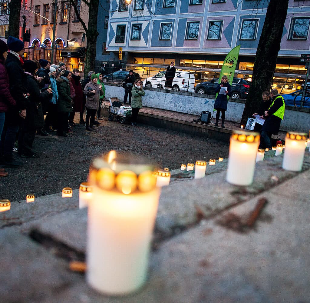 Benjamin Ramos,Ljusmanifestation,Medborgarplatsen,Miljöförsvarare