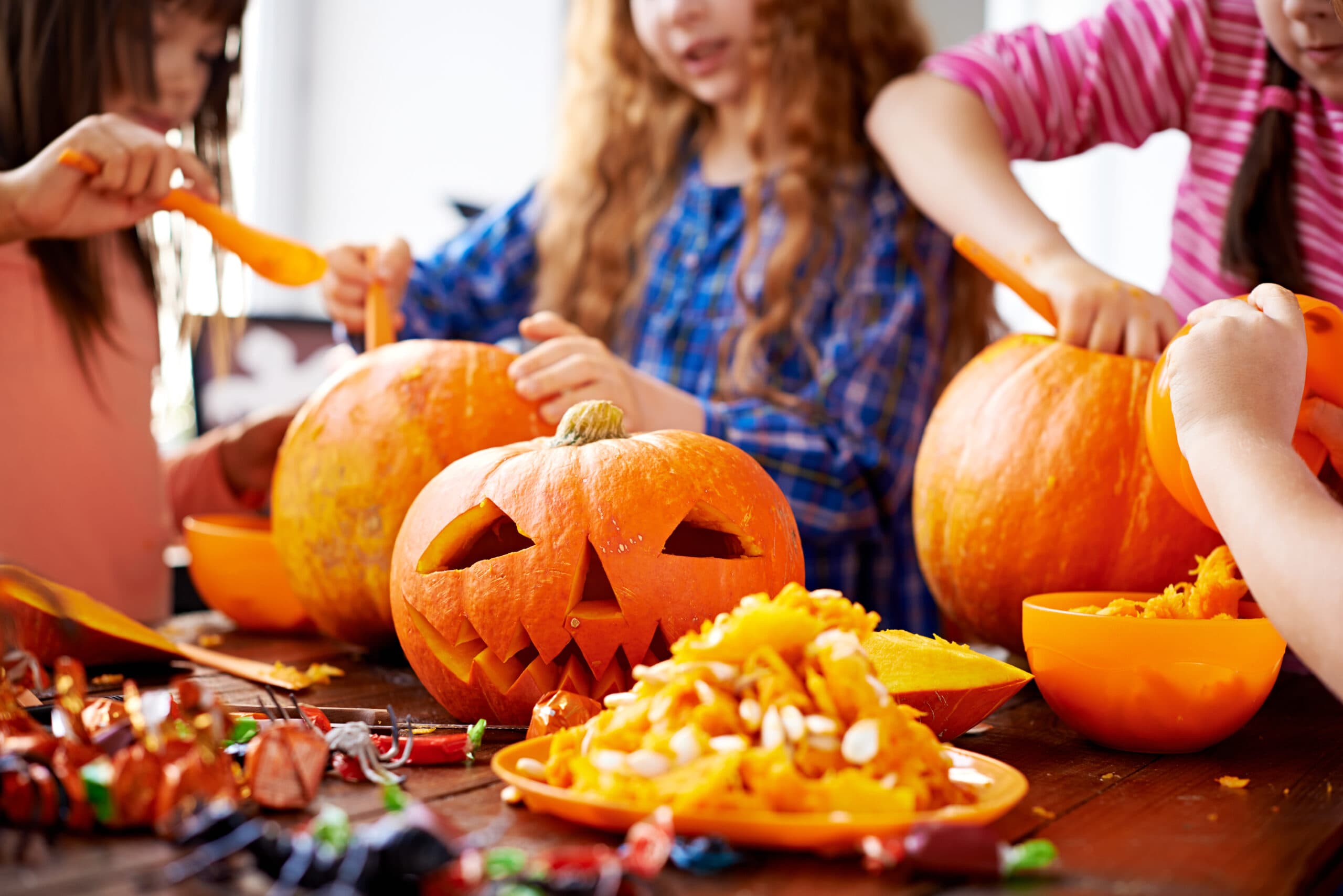 barn; pumpa; pumpor; halloween; höst; pumpakärnor; pumpafrön; orange; oktober; pyssel; karva; karvar