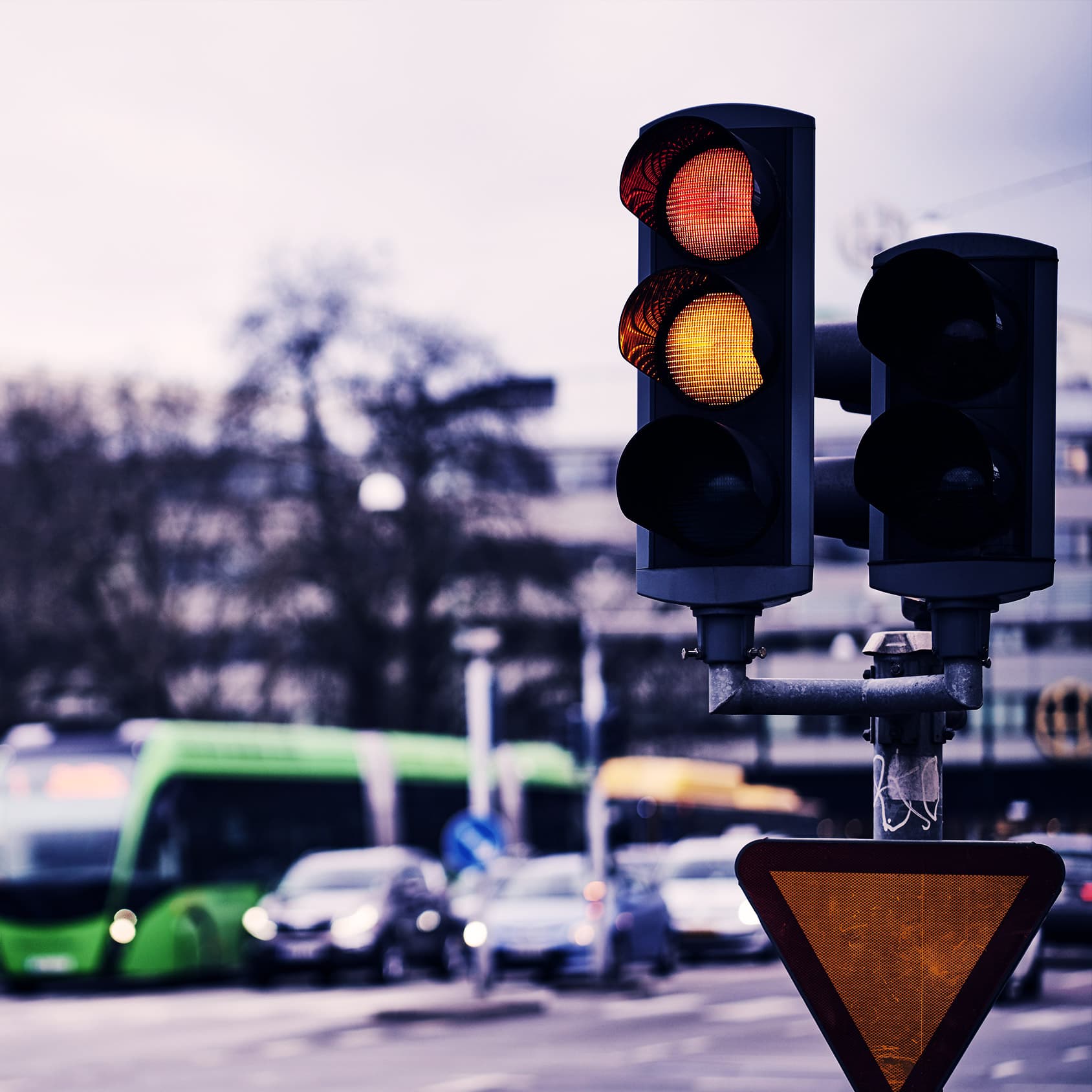 trafikljus, rödljus, gul, röd, trafik, stopp