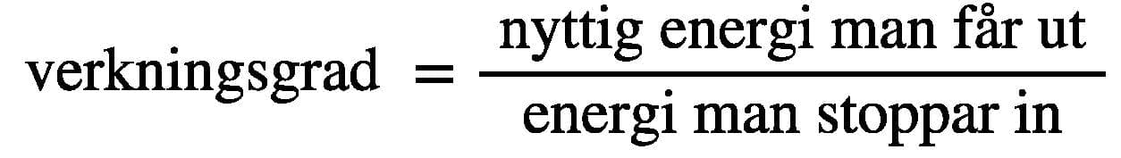 energibegrepp, formel